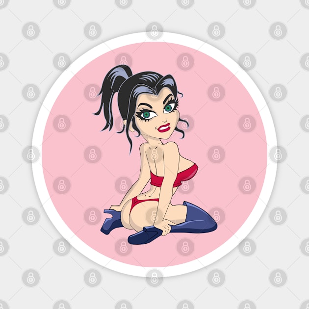 Sexy Graphic Female Image Magnet by CasualTeesOfFashion